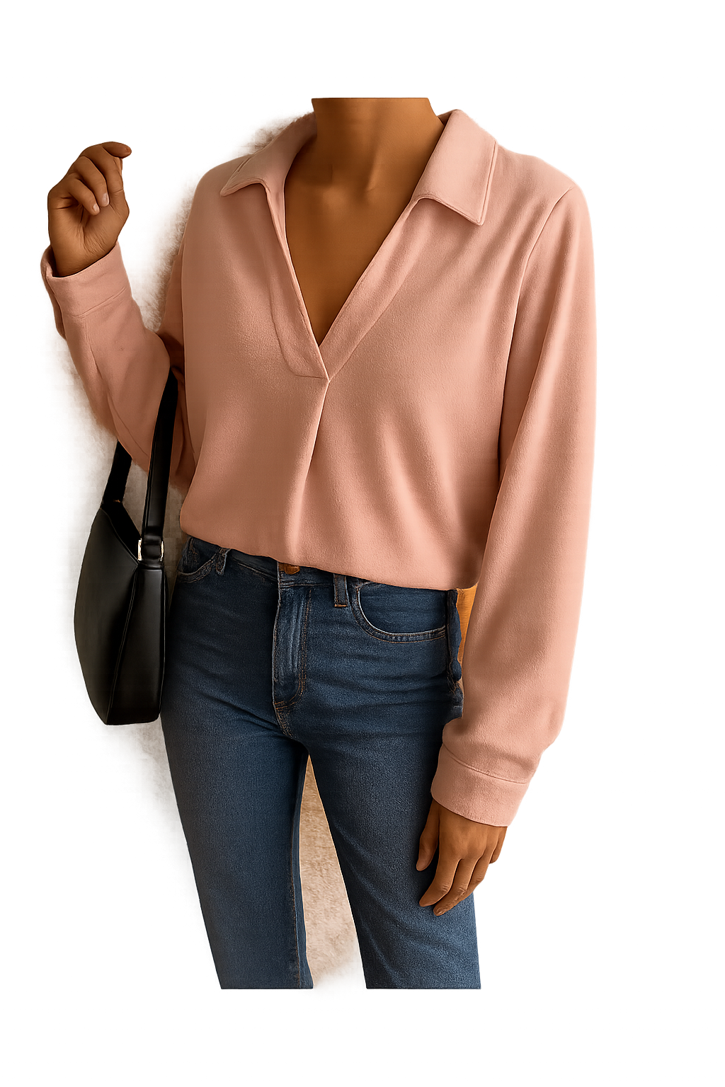 Elegant lyserød skjorte – feminin og stilren