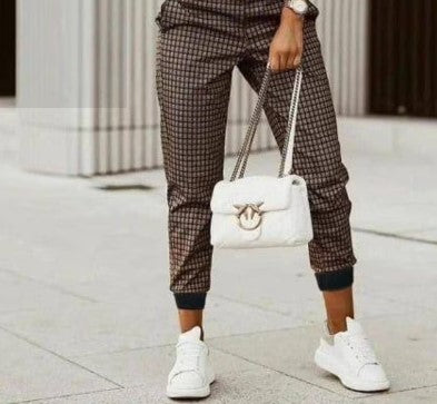 Ternet Joggerbukser med Sort Ribkant