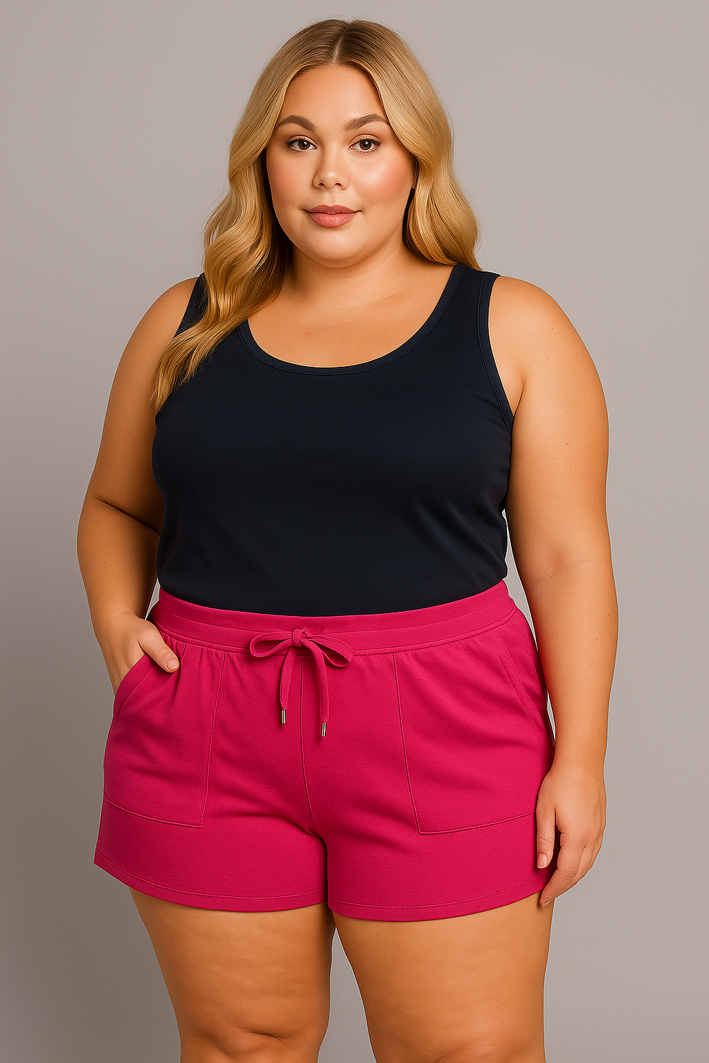 Komfortshorts med lommer – Udsalg kun 49,95kr. – Perfekte til rejse og hverdag